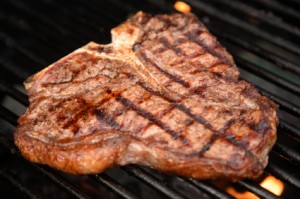 T-Bone Steak on the Grill