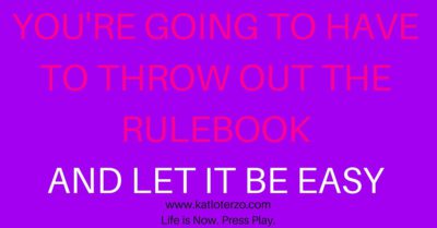 The Hardest Part? Is Letting it Be Easy.